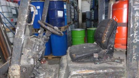 Aerosol canister explosion left waste worker on life support